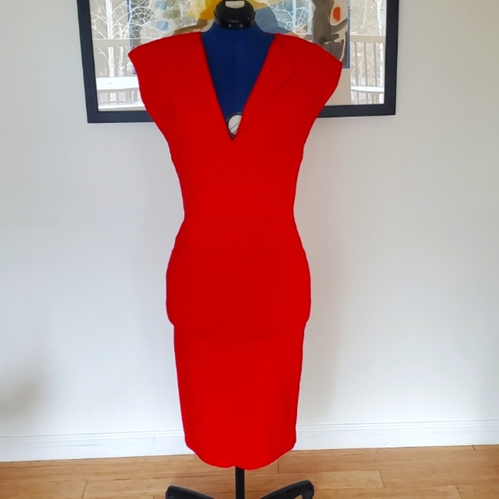 Sexy So Couture Red Sleeveless body-con dress Sz 12